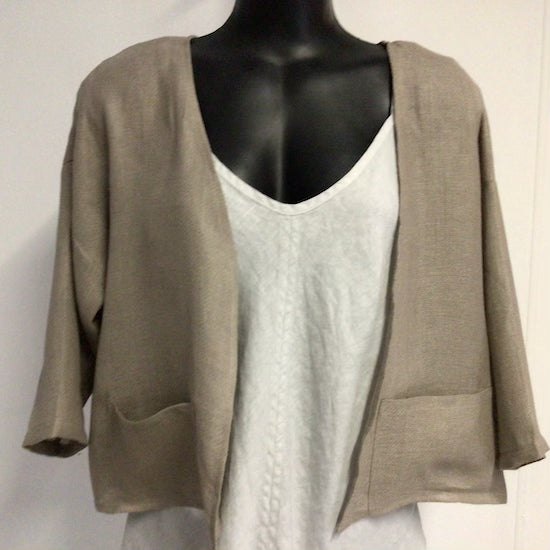 Crepon Cardigan