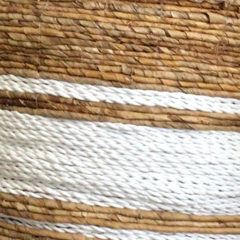 Multi Basket in White Stripe