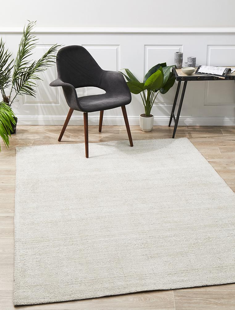 Allure Ivory Cotton Rayon Rug