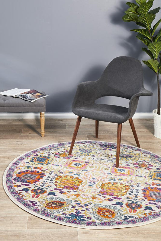 Babylon 206 Multi  Round Rug