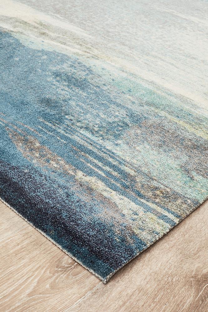 City Monet Stunning Blue Rug