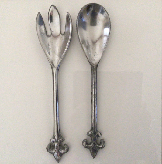 Fleur di lis Salad Servers