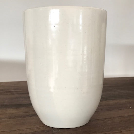 Stoneware Cream Vase