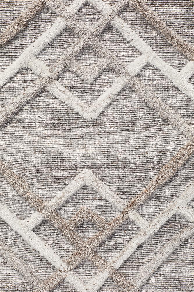 Visions Winter Silver Stream Modern Rug