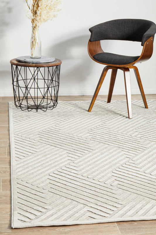 York Cindy Natural White Rug