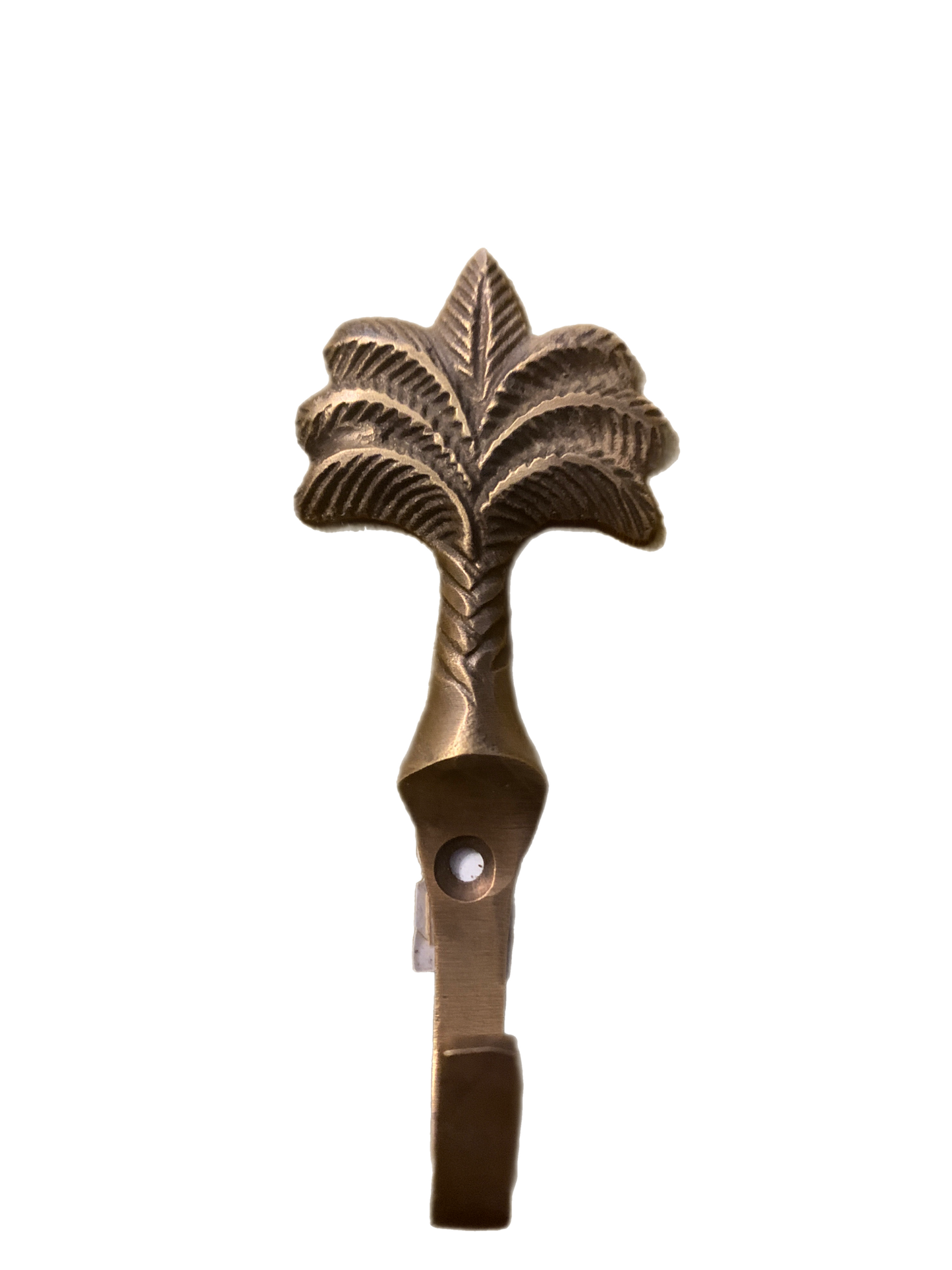 Palm Tree Hook Brass