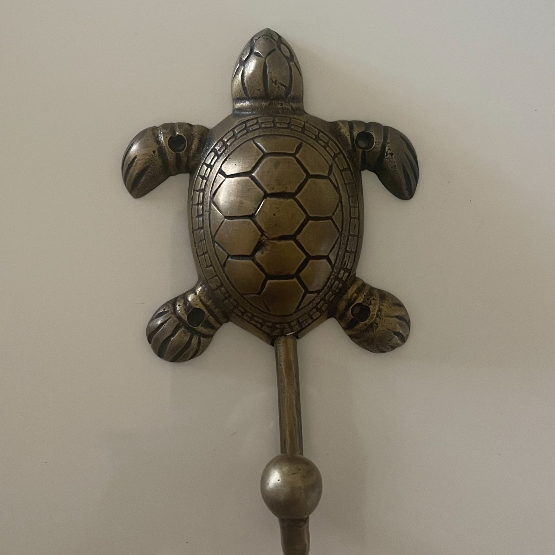 Turtle Wall Hooks Brass