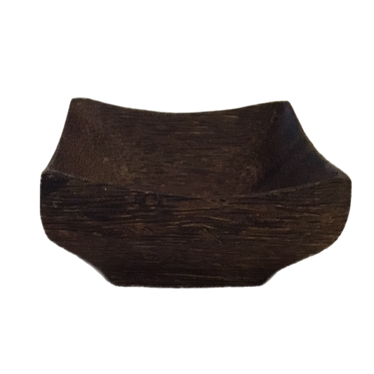 Square wooden sauce dish